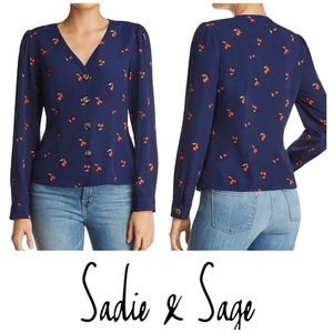 Sadie & Sage • Cherry Button Down Blouse